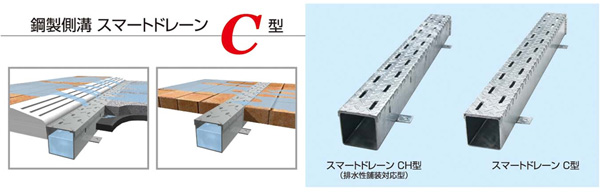 鋼製側溝スマートドレーンC型
