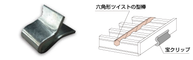 騒音防止クリップ（宝クリップ）