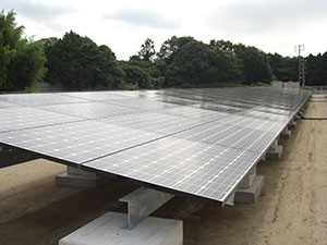 太陽光発電パネル架台設置例