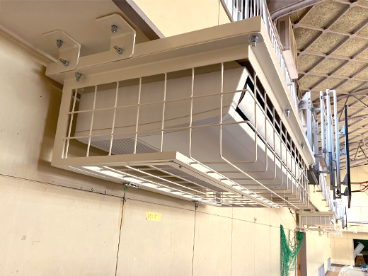 屋内運動場防球ガード