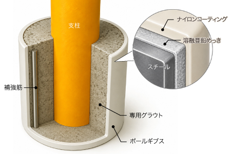 ポールギブスの構造と丈夫なしくみ