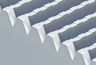 バキュームグレーチングの独特な形状のエンドバー