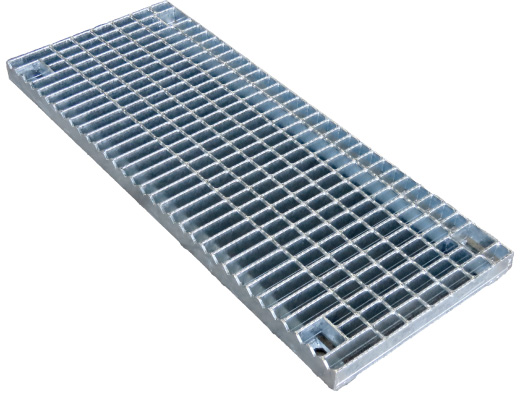 バキュームグレーチングに水が流れ込むイメージ