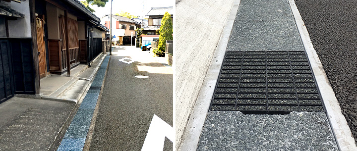 神社の景観に合うビューティフルグレーチング