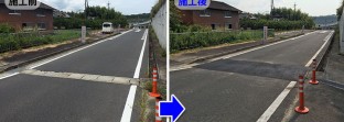 横断部の側溝を暗渠化工事し騒音問題を解消した和歌山県橋本市の現場