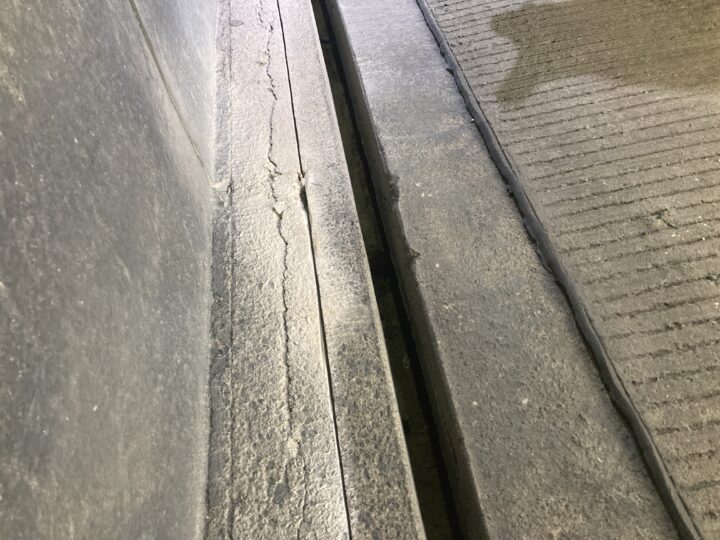 カット後の水路