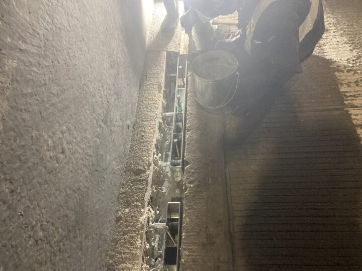 ジェットコンクリート漏れ止め処置