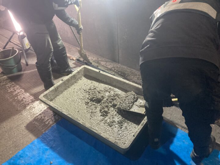 ジェットコンクリート打ち込み